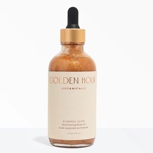 Golden Hour Botanicals Ethereal Glow Shimmering Body Oil 4 oz NIB